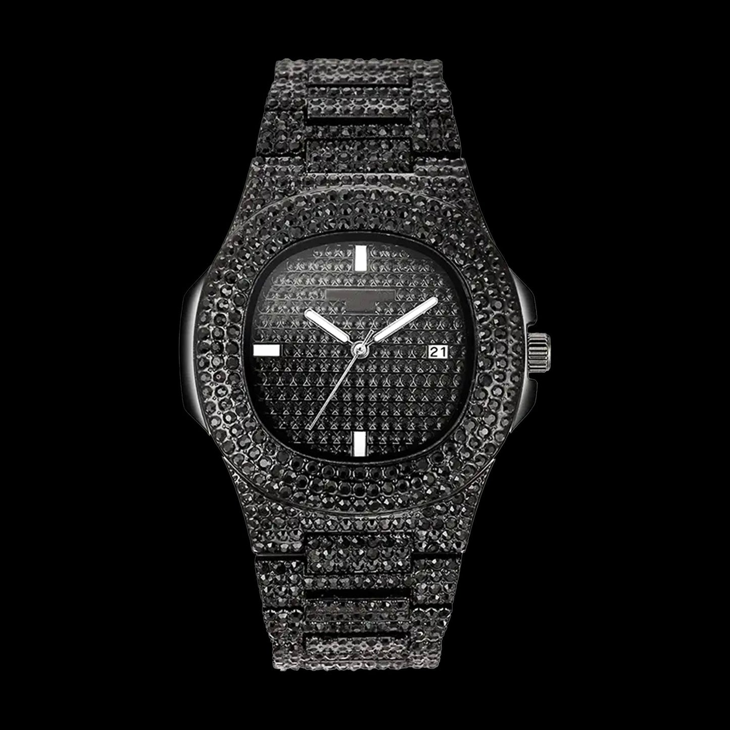 Premium Silver Iced out Watch