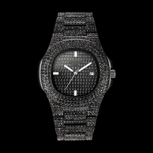 Premium All Black Iced out Watch