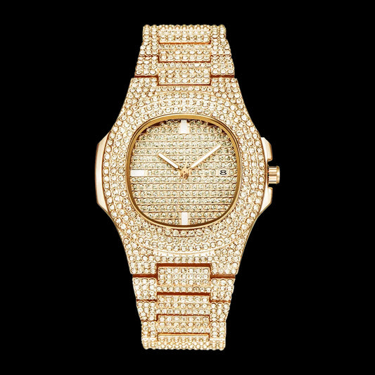 Premium Gold Iced out Watch