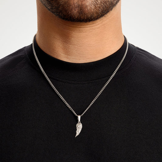 Angel Wing Silver Pendant