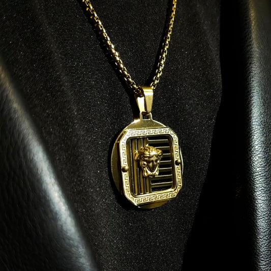 Versace Stone-Cold Medusa Full Gold Pendant